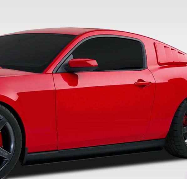 2005-2014 Ford Mustang R-Spec Style Side Skirt Splitters - FRP