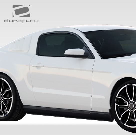 2005-2014 Ford Mustang R-Spec Style Side Skirt Splitters - FRP
