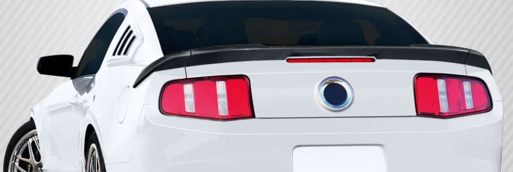 2010-2014 Ford Mustang R-Spec Style Rear Wing Trunk Spoiler - Carbon Fiber