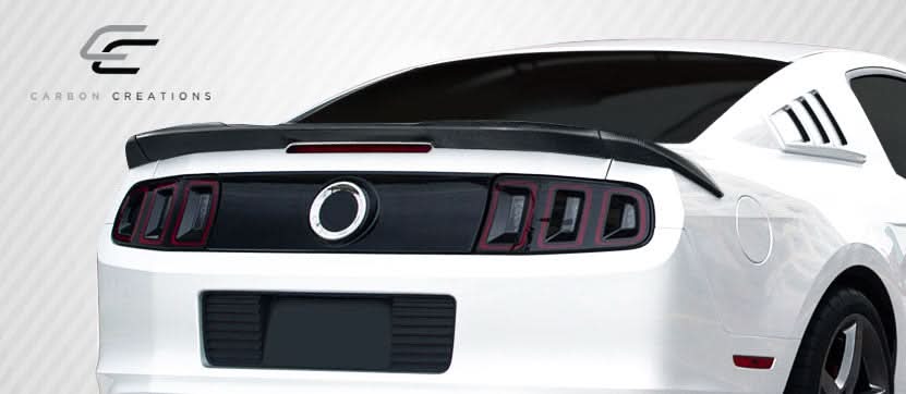 2010-2014 Ford Mustang R-Spec Style Rear Wing Trunk Spoiler - Carbon Fiber