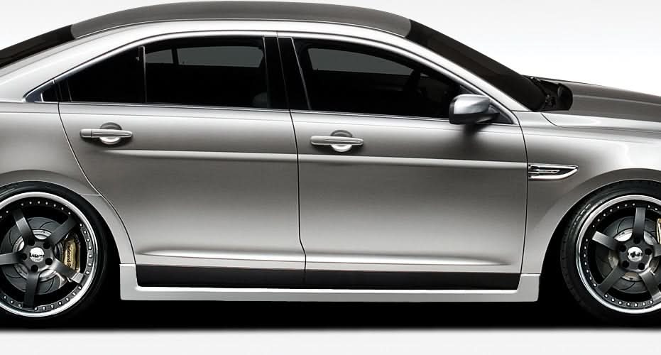 2010-2019 Ford Taurus Racer Style Side Skirts Rocker Panels - FRP