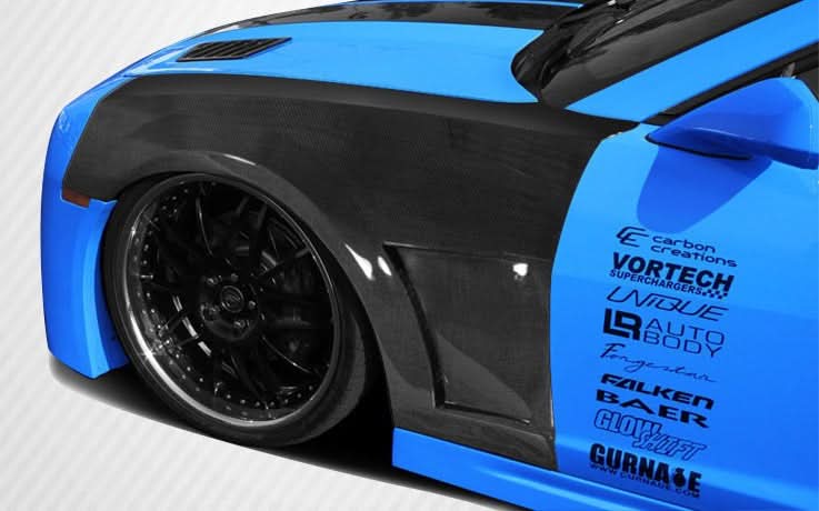 2010-2015 Chevrolet Camaro Tjin Style Fenders - Carbon Fiber