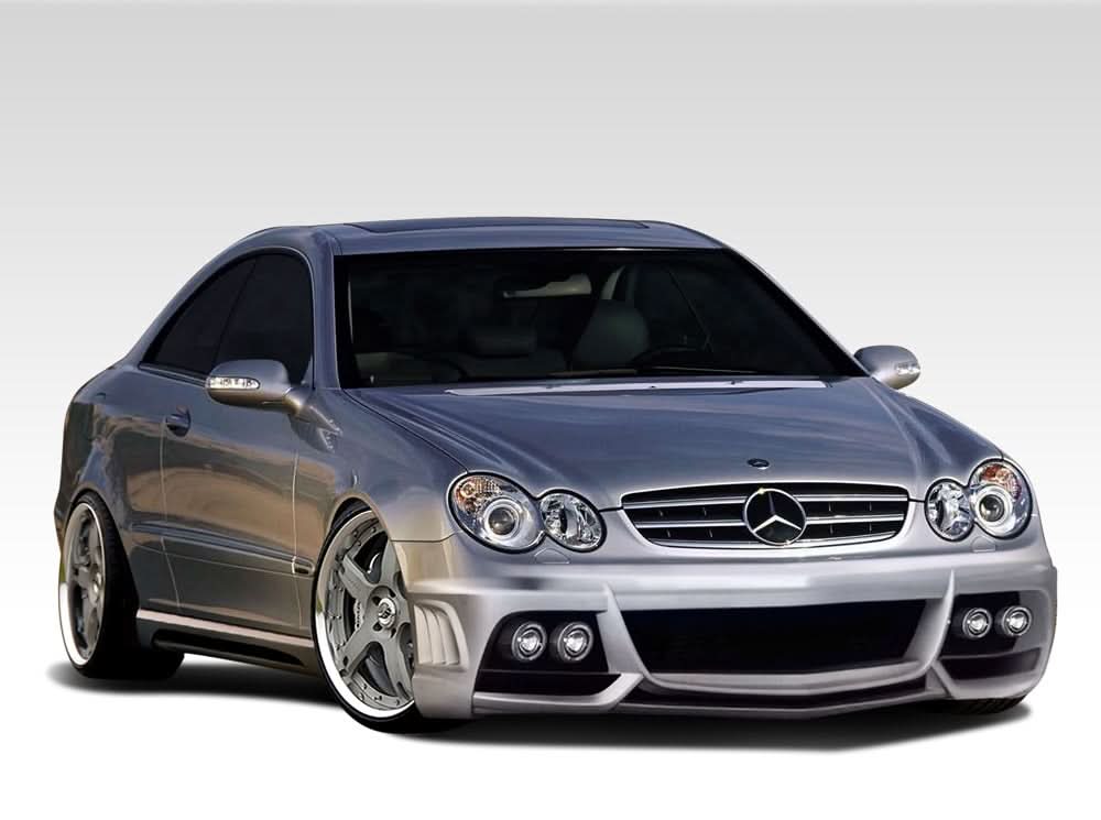 2003-2009 Mercedes CLK W209 W-1 Style Body Kit - 4 Piece - FRP