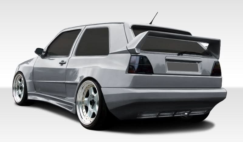 1985-1992 Volkswagen Golf R-1 Style Wide Body Rear Bumper Cover - FRP