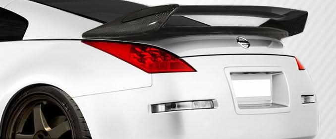 2003-2008 Nissan 350Z N-2 Style Wing Trunk Lid Spoiler - Carbon Fiber