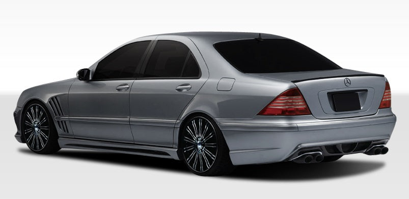 2000-2006 Mercedes S Class W-2 Style Rear Bumper Cover - FRP