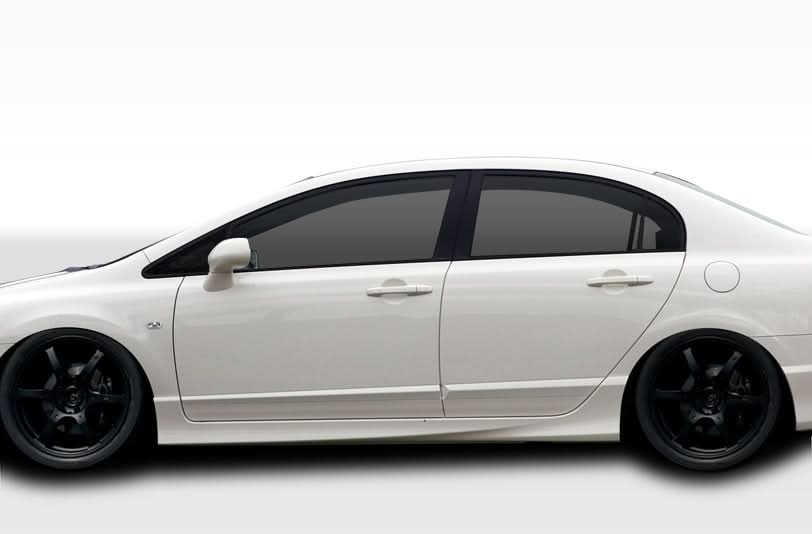 2006-2011 Honda Civic JDM Type R Look Side Skirts - 2 Piece - FRP