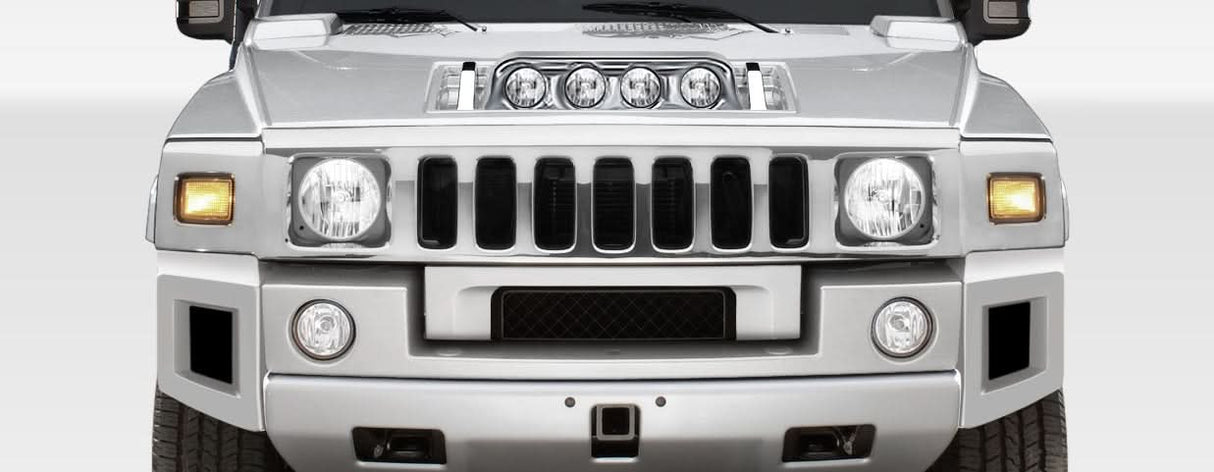 2003-2009 Hummer H2 BR-N Style Foglight Panel for Hood - FRP