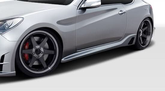 2010-2016 Hyundai Genesis Coupe TP-R Style Side Skirts - 2 Piece