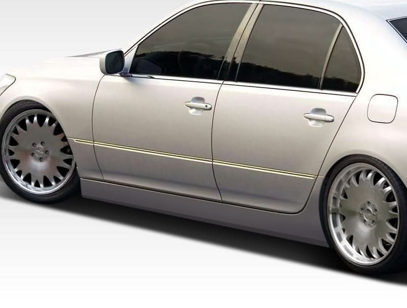 2004-2006 Lexus LS430 VIP Style Side Skirts Rocker Panels - FRP