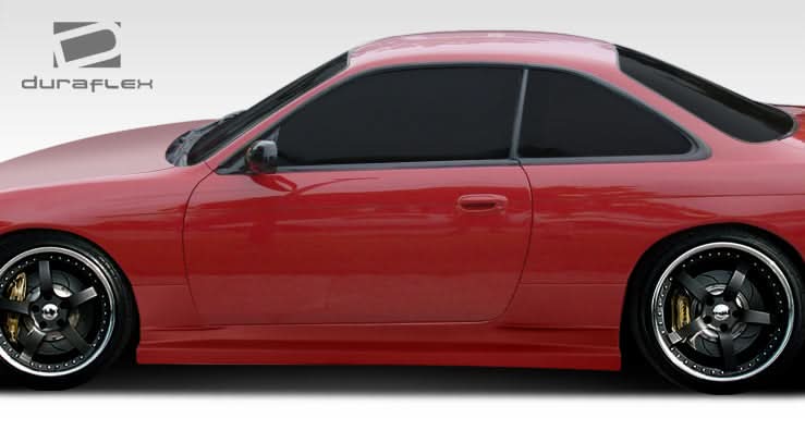 1995-1998 Nissan 240SX S14 WX-9 Style Side Skirts Rocker Panels - FRP