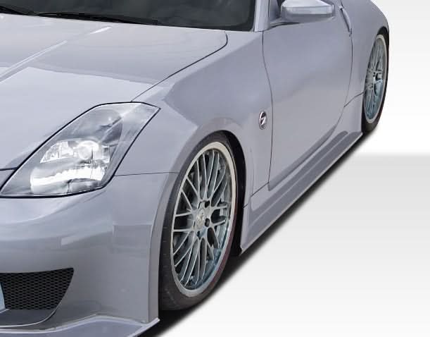 2003-2008 Nissan 350Z J-Spec 2 Style Side Skirts Rocker Panels - FRP