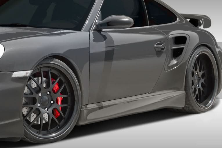 2005-2012 Porsche 911 Carrera Eros Version 1 Style Side Skirts - FRP