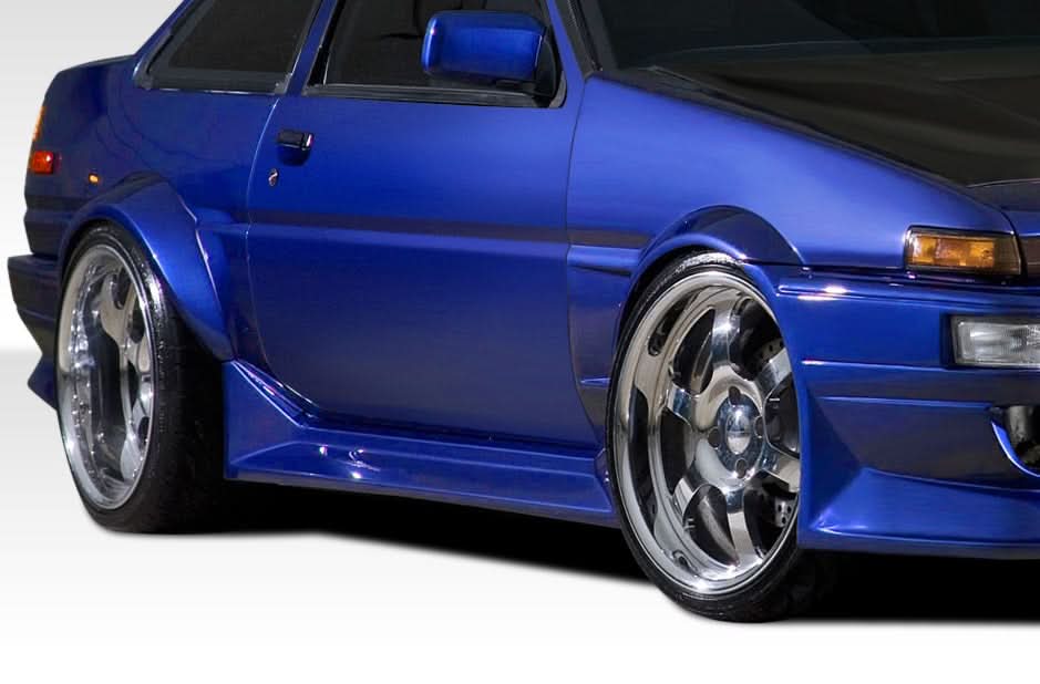 1984-1987 Toyota Corolla RF Design Style Side Skirts - FRP