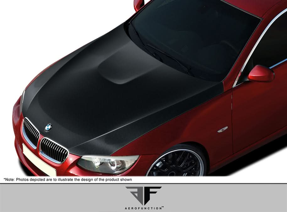 2007-2010 BMW 3 Series E92/E93 AF-2 Style Hood - Carbon Fiber