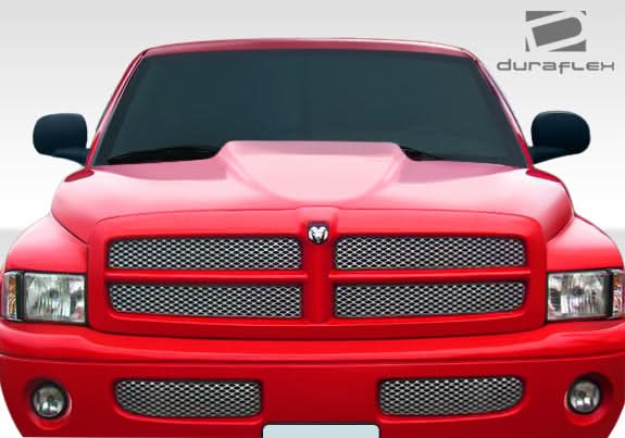 1994-2001 Dodge Ram Cowl Induction Style Hood - 1 Piece - FRP