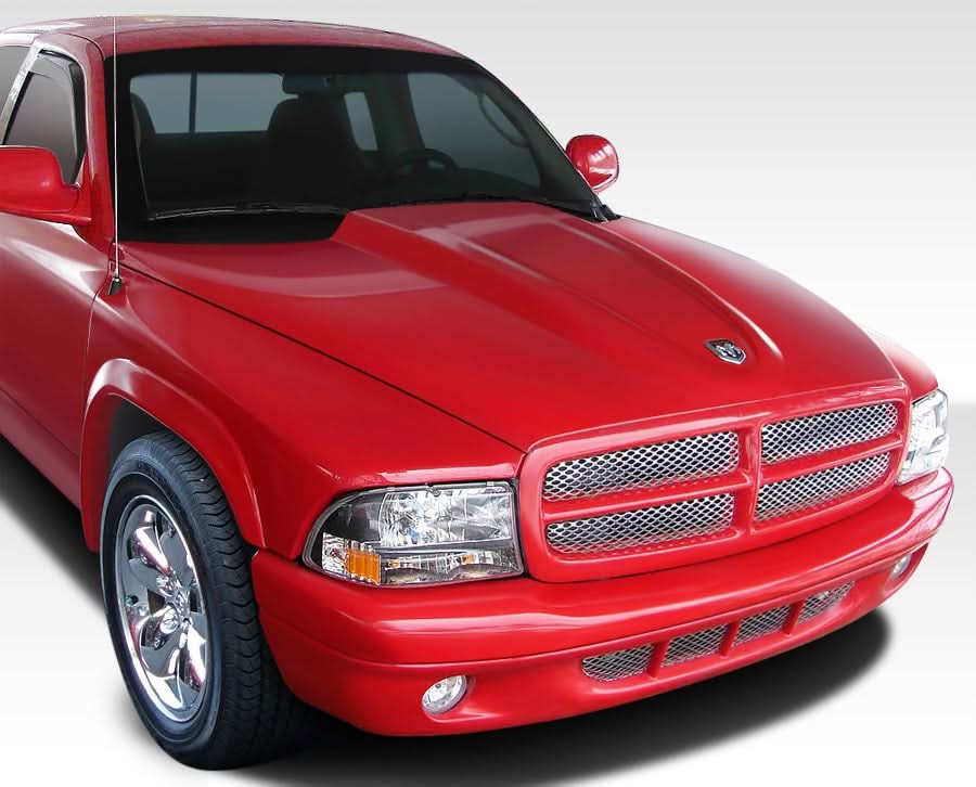 1997-2004 Dodge Dakota/1998-2003 Durango Cowl Induction Style Hood - FRP