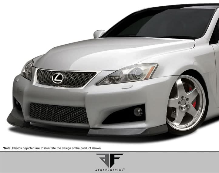 2008-2014 Lexus IS-F AF-1 Style Front Add-On Spoiler - Carbon Fiber