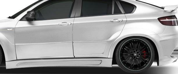 2008-2014 BMW X6 AF-3 Style Wide Body Rear Door Caps - FRP