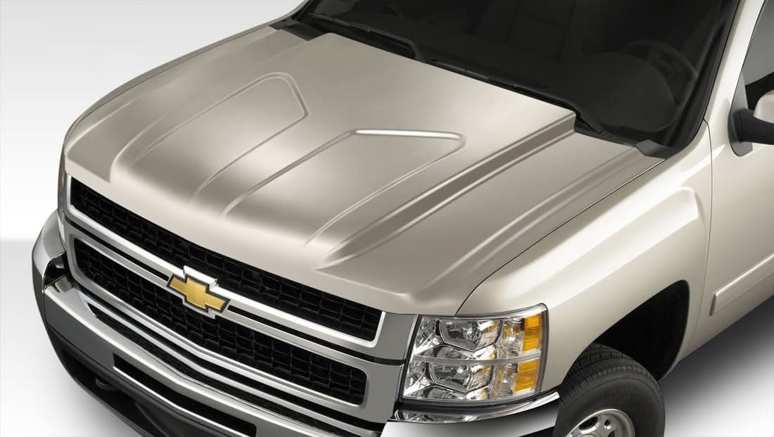 2007-2013 Chevrolet Silverado G-Force Style Hood - 1 Piece - FRP