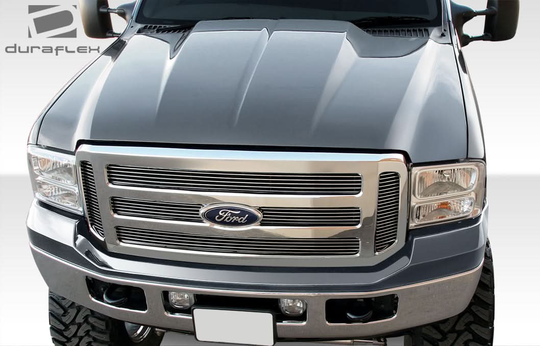 1999-2007 Ford Super Duty F250/F350/F450/F550 Cowl Style Hood - FRP