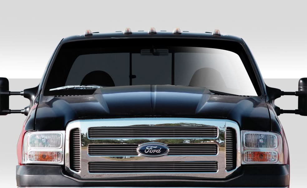 1999-2007 Ford Super Duty F250/F350/F450/F550 Cowl Style Hood - FRP