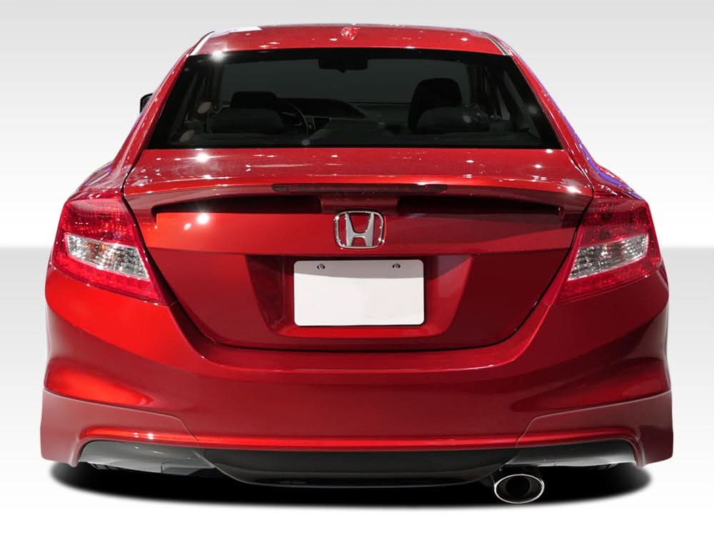 2012-2013 Honda Civic Si 2DR H-Sport Style Rear Bumper Extensions - FRP