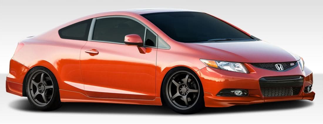 2012-2013 Honda Civic Si 2DR H-Sport Style Body Kit - 6 Piece