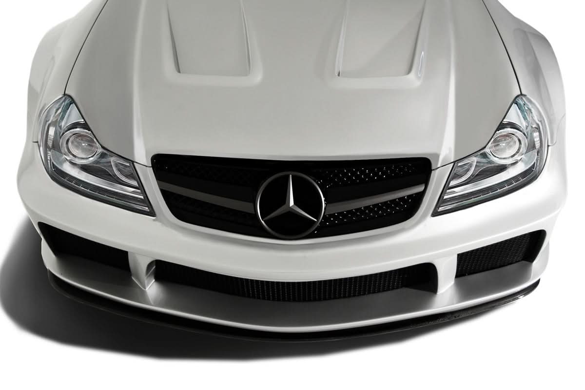 2003-2012 Mercedes SL Class R230 AF-Signature 1 Style Wide Body Front Add On Spoiler - Carbon Fiber