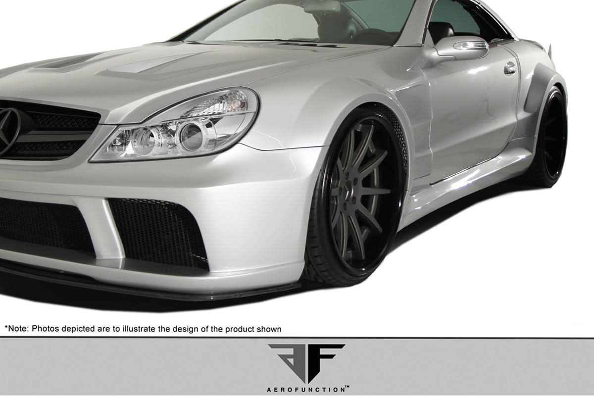 2003-2012 Mercedes SL Class R230 AF-Signature 1 Style Wide Body Side Skirts - FRP