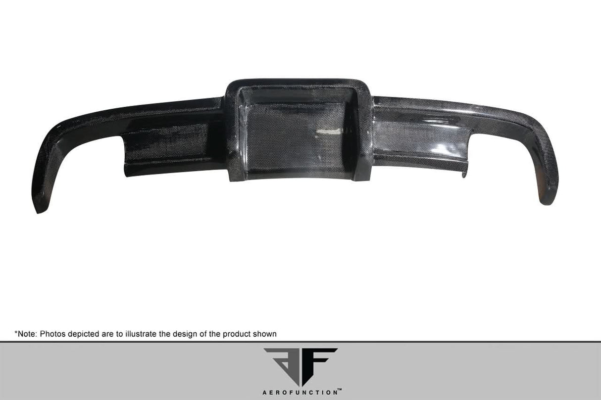 2003-2012 Mercedes SL Class AF-Signature 1 Style Wide Body Rear Diffuser - Carbon Fiber