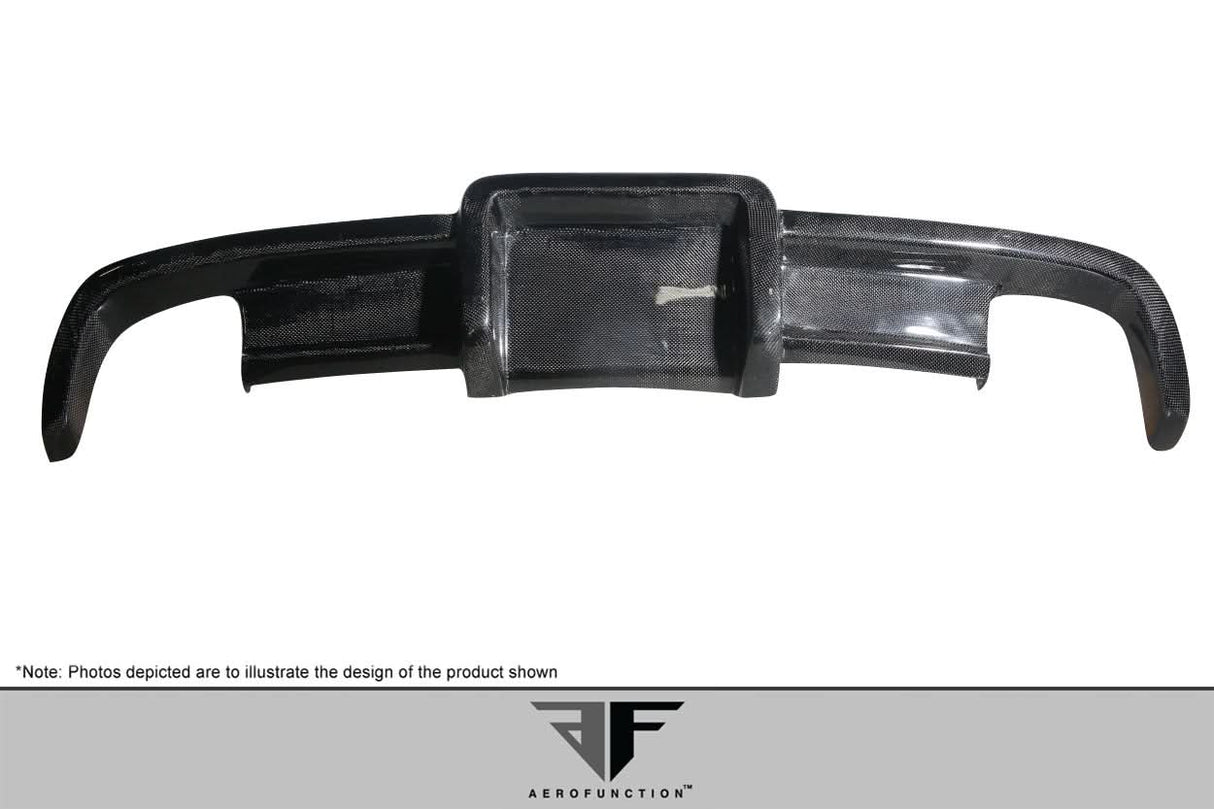 2003-2012 Mercedes SL Class AF-Signature 1 Style Wide Body Rear Diffuser - Carbon Fiber