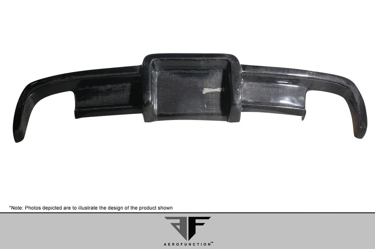 2003-2012 Mercedes SL Class AF-Signature 1 Style Wide Body Rear Diffuser - Carbon Fiber