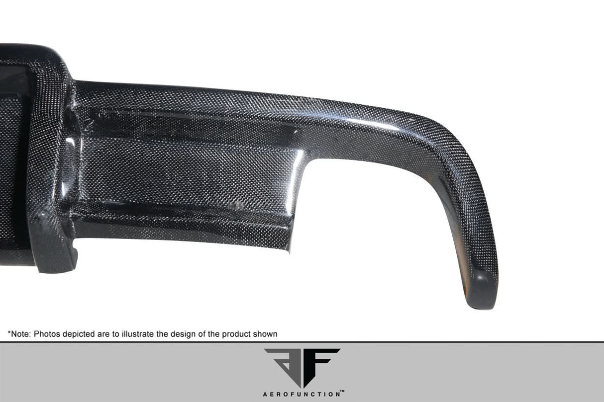 2003-2012 Mercedes SL Class AF-Signature 1 Style Wide Body Rear Diffuser - Carbon Fiber
