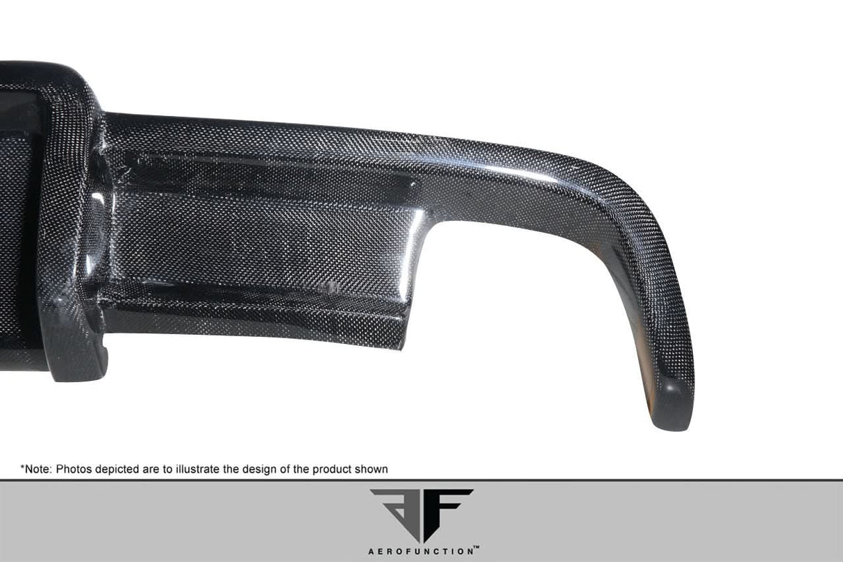 2003-2012 Mercedes SL Class AF-Signature 1 Style Wide Body Rear Diffuser - Carbon Fiber