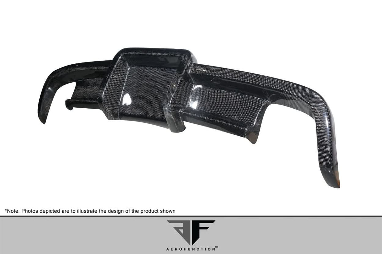 2003-2012 Mercedes SL Class AF-Signature 1 Style Wide Body Rear Diffuser - Carbon Fiber