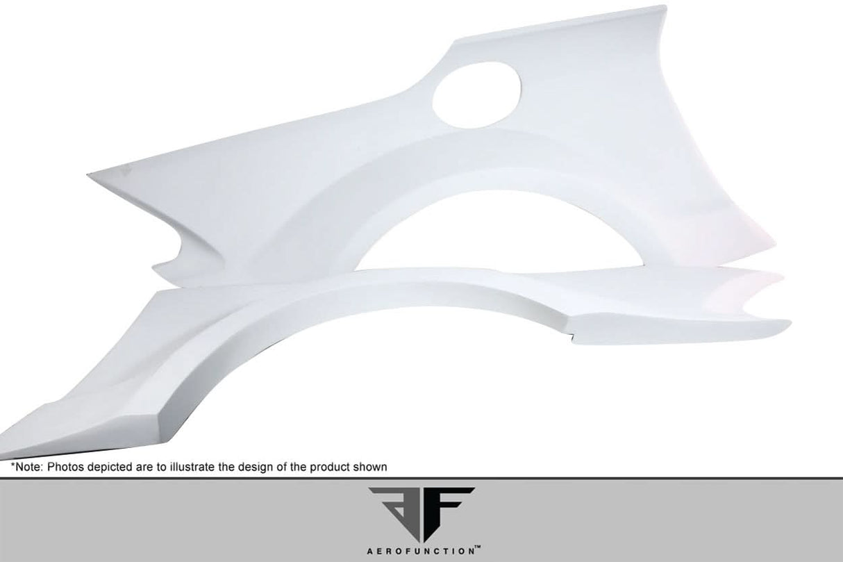 2003-2012 Mercedes SL Class AF-Signature 1 Style Wide Body Rear Fenders - FRP