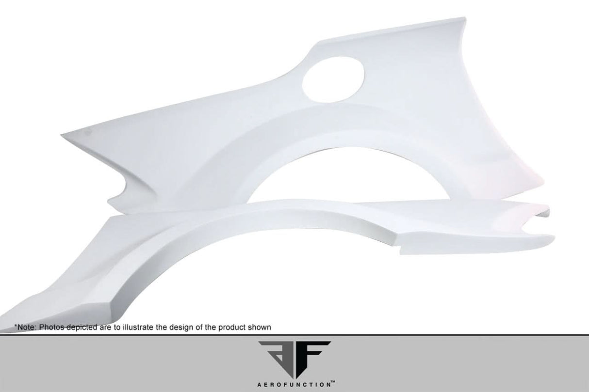2003-2012 Mercedes SL Class AF-Signature 1 Style Wide Body Rear Fenders - FRP
