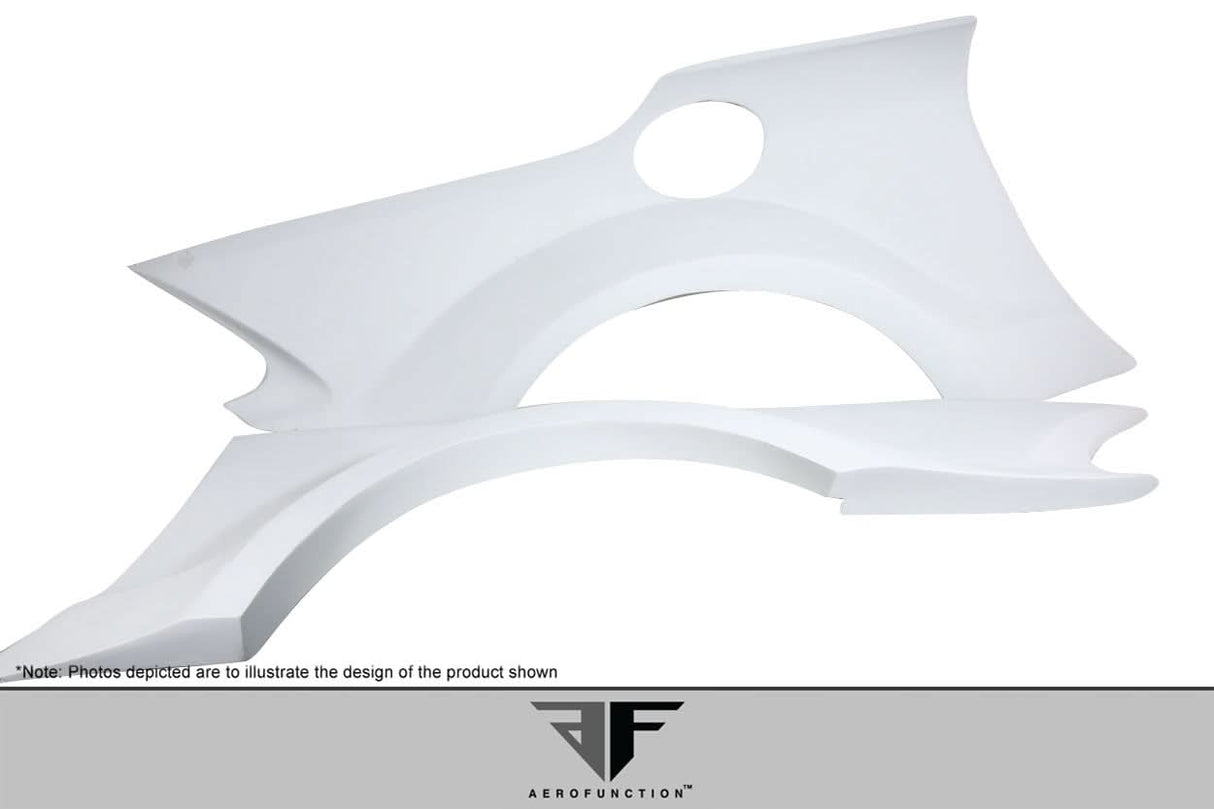 2003-2012 Mercedes SL Class AF-Signature 1 Style Wide Body Rear Fenders - FRP