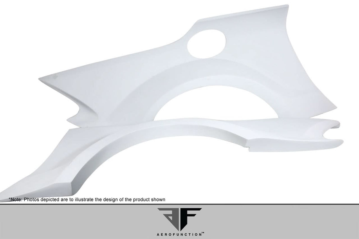 2003-2012 Mercedes SL Class AF-Signature 1 Style Wide Body Rear Fenders - FRP
