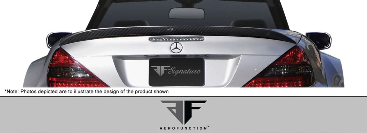 2003-2012 Mercedes SL Class AF-Signature 1 Style Trunk Spoiler - Carbon Fiber