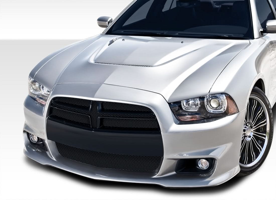 2011-2014 Dodge Charger SRT Look Front Bumper Cover - 1 Piece - FRP