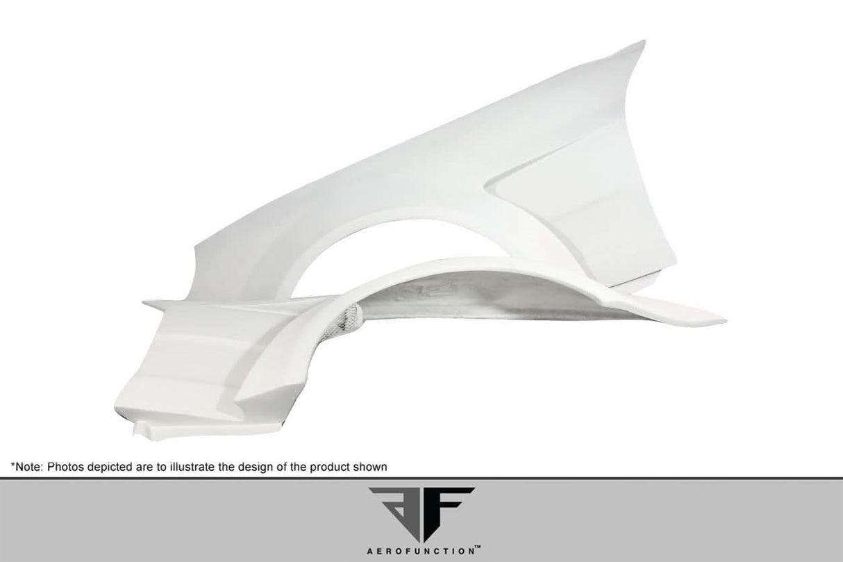 2003-2008 Mercedes SL Class R230 AF-Signature 1 Style Wide Body Front Fenders - FRP