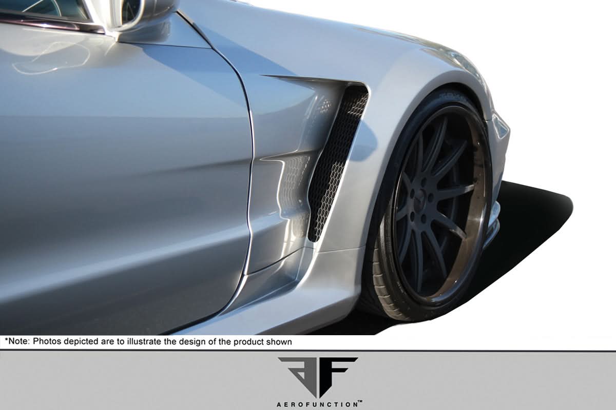 2003-2008 Mercedes SL Class R230 AF-Signature 1 Style Wide Body Front Fenders - FRP