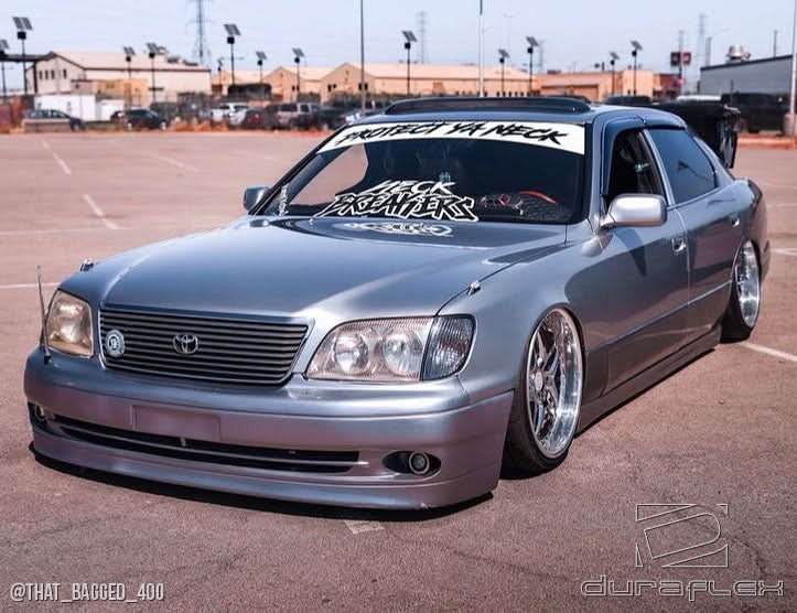 1998-2000 Lexus LS400 VIP Style Front Bumper Cover - FRP