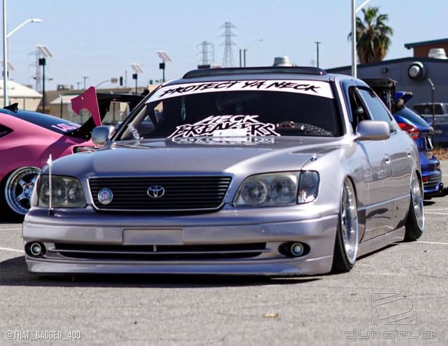 1998-2000 Lexus LS400 VIP Style Front Bumper Cover - FRP