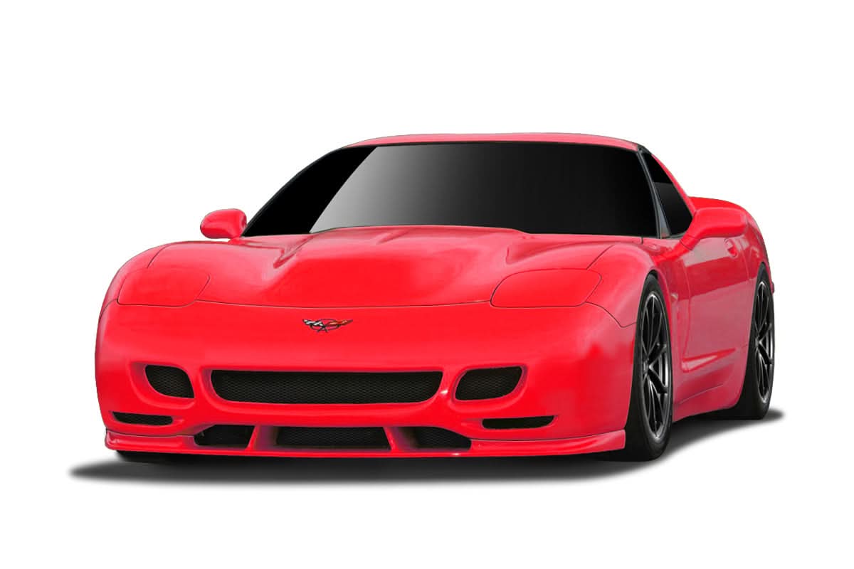 1997-2004 Chevrolet Corvette C5 TS Edition Style Front Bumper - Polyurethane