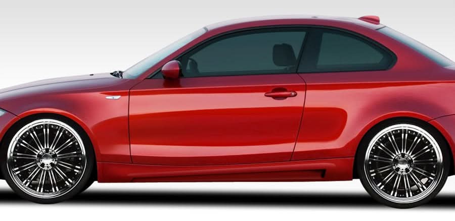 2008-2013 BMW 1 Series M Sport Look Side Skirts - 2 Piece - FRP