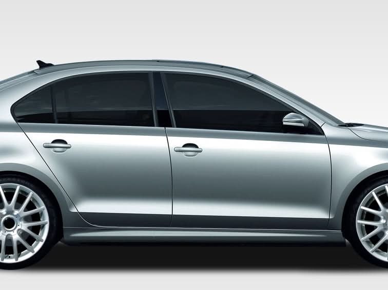 2011-2014 Volkswagen Jetta R Look Side Skirts Rocker Panels - FRP