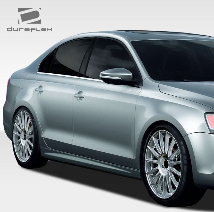 2011-2014 Volkswagen Jetta R Look Side Skirts Rocker Panels - FRP